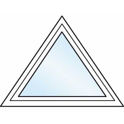 FT262PN  Fenêtre triangulaire PVC