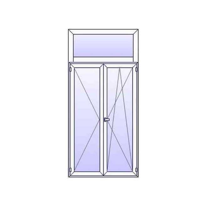 Porte-fenêtre Balcon PVC 2 ouvrants